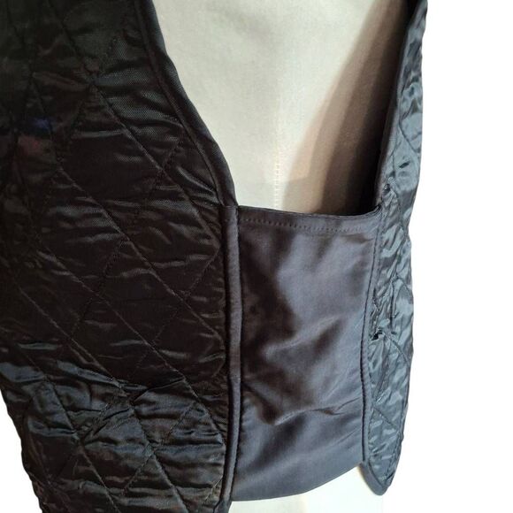 Harley-Davidson Women’s Quilted Riding Vest | Size Small | Black Zip Front Biker - Picture 4 of 9